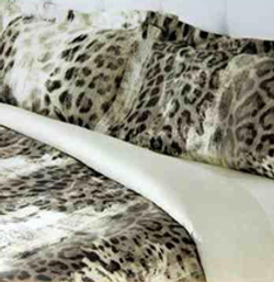 Постельное белье 2 спальное евро Roberto Cavalli Jaguar Grigio Италия
