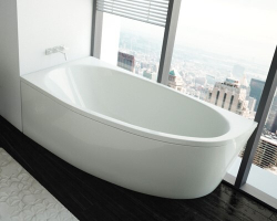 Акриловая ванна Aquatek (Акватек) Дива 150x90 L, с каркасом