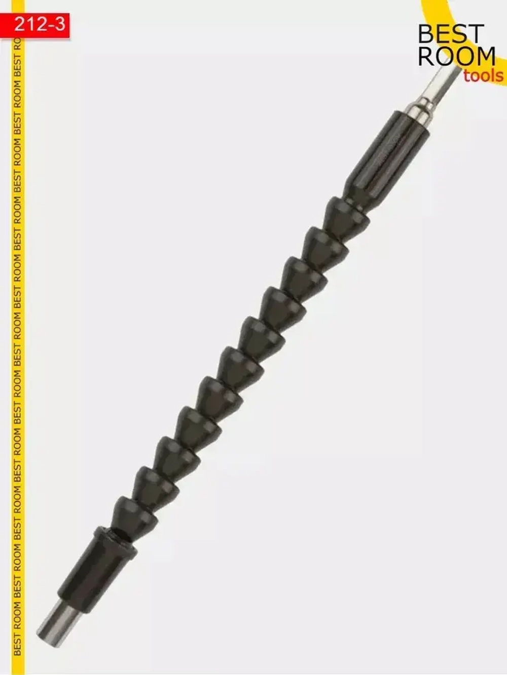 Насадка угловая / Адаптер угловой гибкий на дрель /Гнущийся удлинитель для шуруповерта 295мм