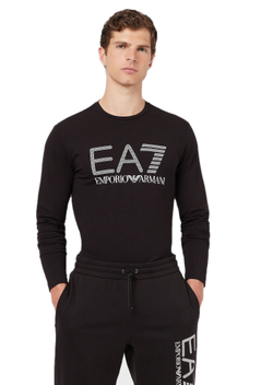 Футболка мужская теннисная теннисная EA7 Man Jersey T-Shirt - black