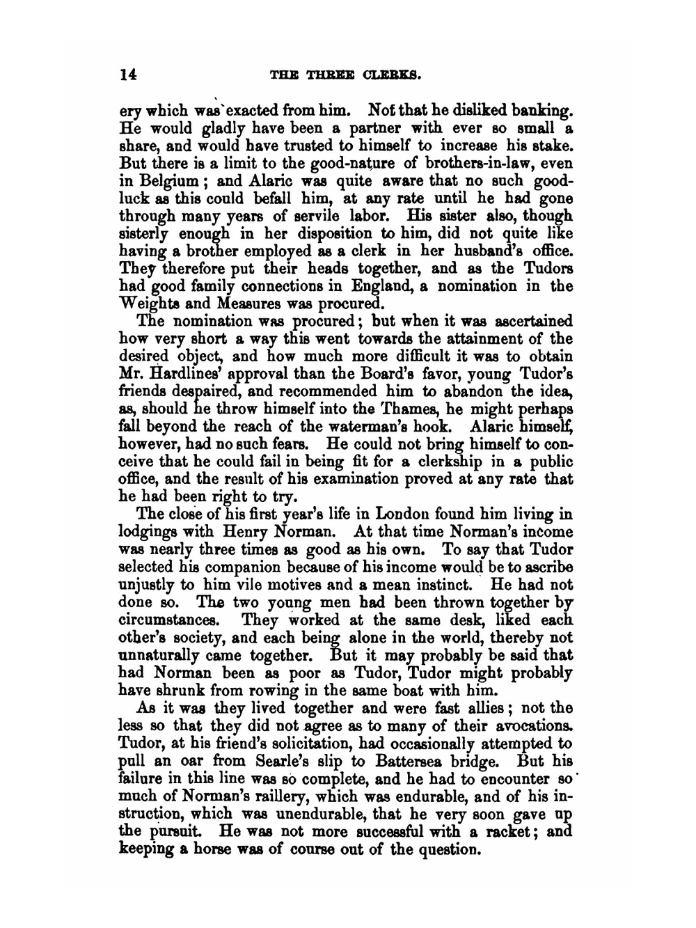 The three clerks | Anthony Trollope