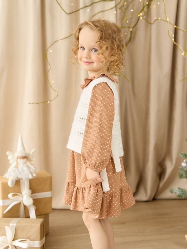 Платье с оборкой 