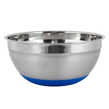 Миска 26х12 см из нержавеющей стали c силиконовым дном Kamille КМ-4350