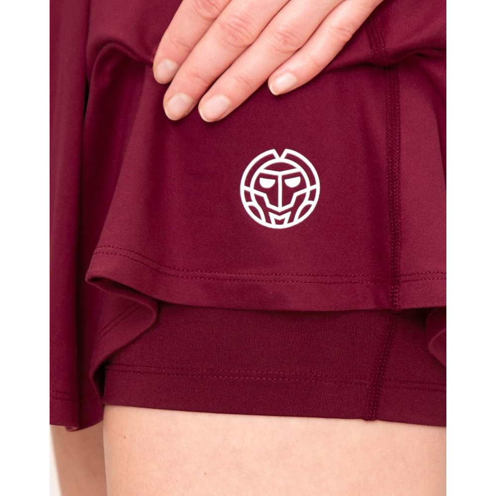 ОДЕЖДА ДЛЯ ТЕННИСА Девочки, Юбка BIDI BADU PROTECTED LEAFS WAVY SKORT .