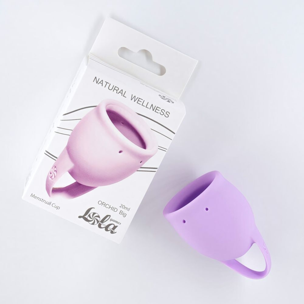 Менструальная чаша Natural Wellness Orchid 20ml lavander (Цвет: зеленый)