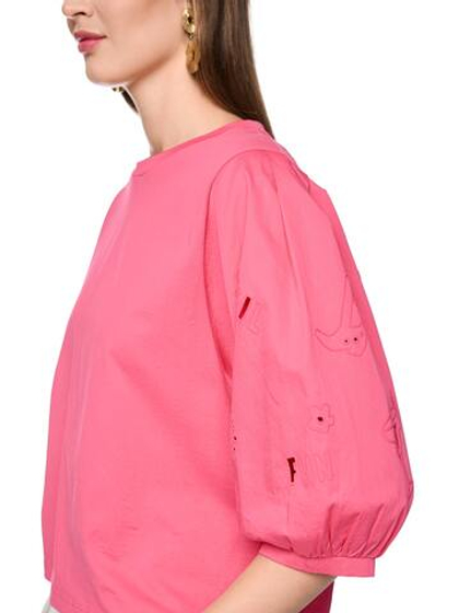 Marc Cain Футболка с вышивкой на руках