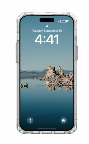 Чехол с поддержкой MAGSAFE Uag Plyo для iPhone 15 Plus 6.7", цвет прозрачный/серебро (Ice/Silver)