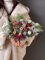 Новогодняя композиция в кружке «Русские традиции»