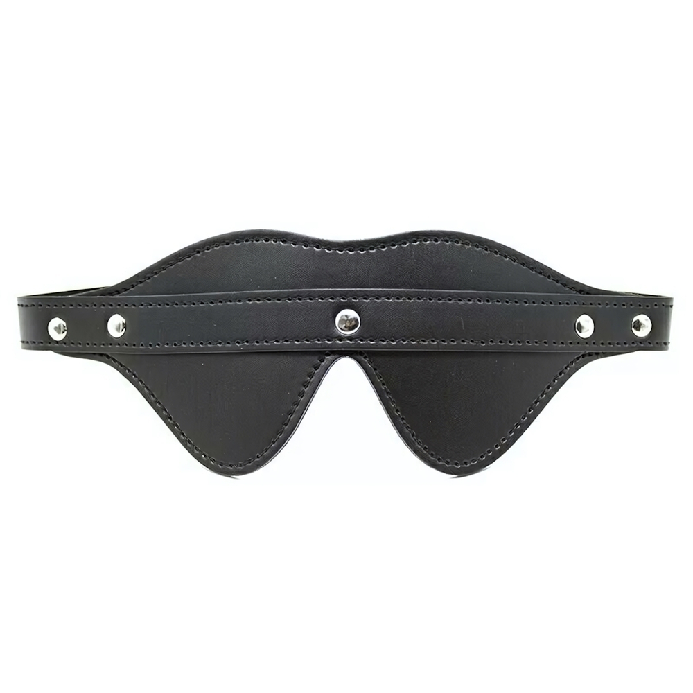 Маска закрытая с ремешком черная