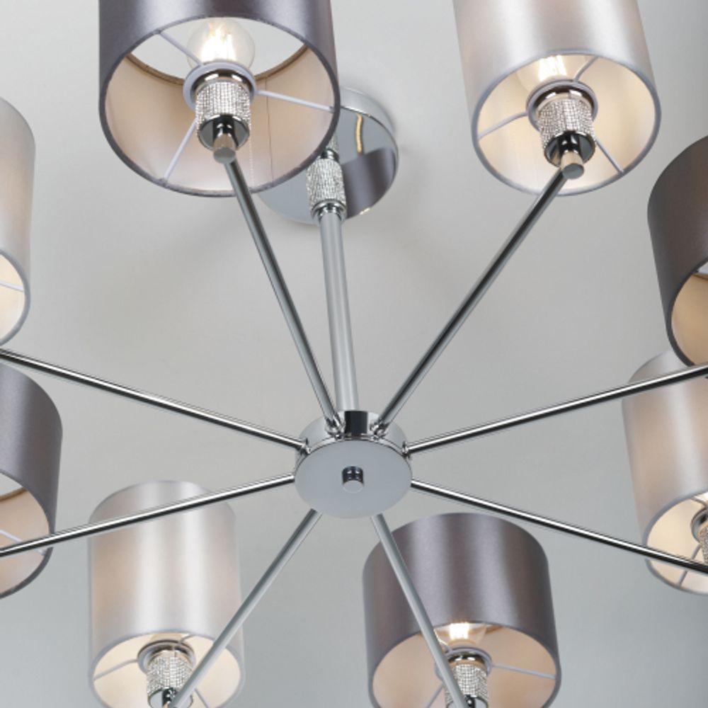 Люстра Rivoli Ebony 2081-308 8 х Е14 40 Вт классика | Rivoli