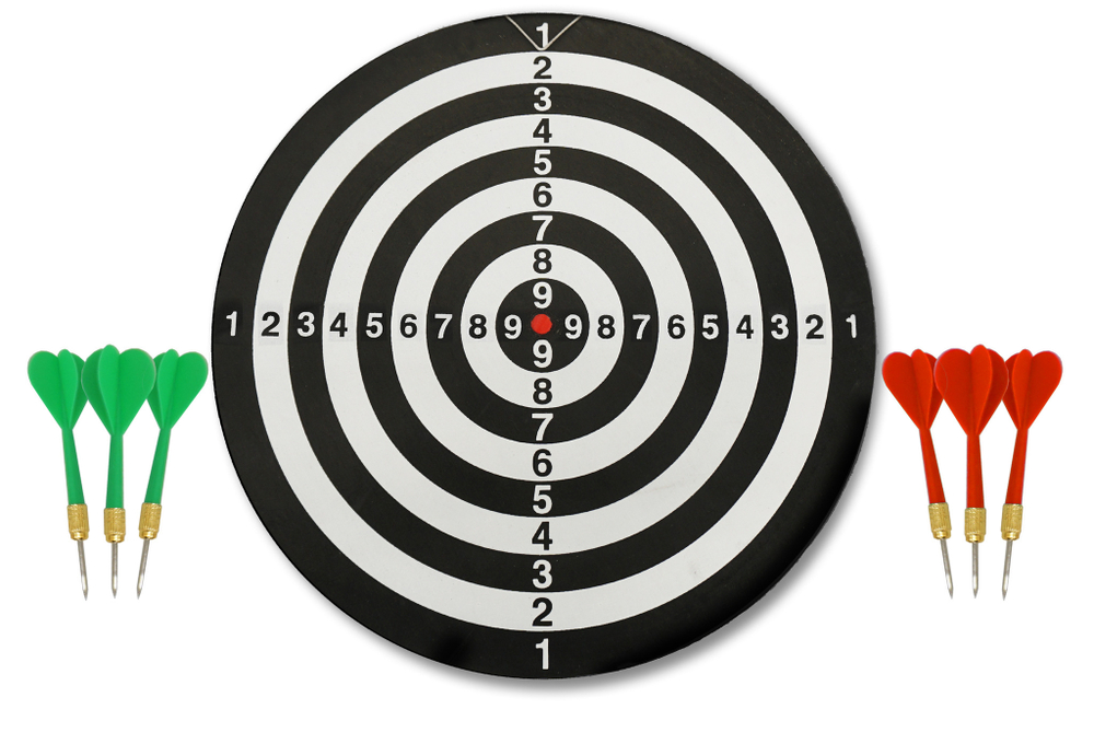 Набор для игры в дартс 37 см с дротиками