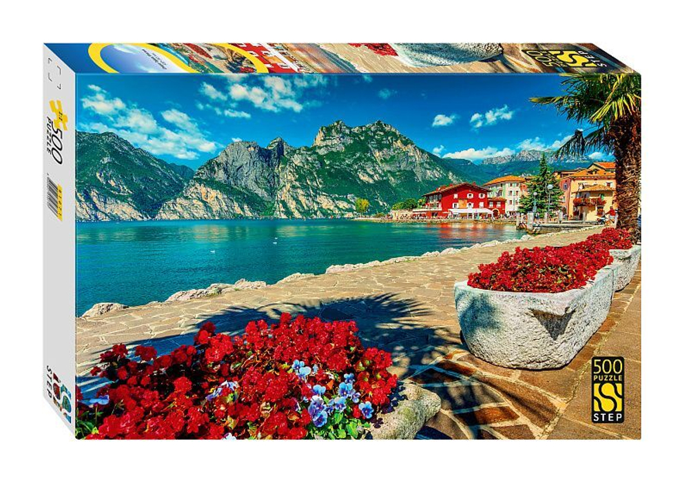 Пазлы 500 элементов 500*345мм. "Озеро Гарда, Италия"