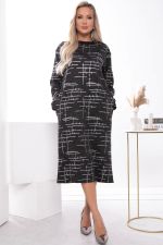 Платье "Янина" (серый меланж / серебро) П7516 LT Collection