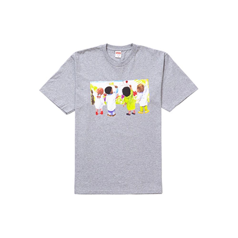 Supreme SS19 Kids Tee Heather Grey T