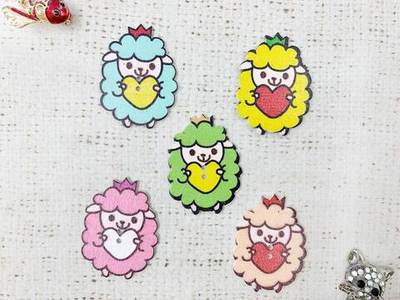 Кабошоны, декоративные пришивные элементы, р. 4,1х3 см