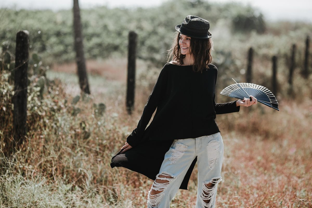 Кофта-фрак черная