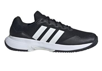 Мужские теннисные кроссовки Adidas GameCourt 2 M - core black/cloud white/silver metallic