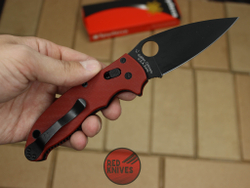 Нож Spyderco Manix 2 Бургунди BK C95GP2 BRGBK