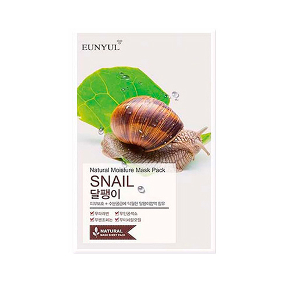 Маска с муцином улитки Eunyul Natural Moisture Mask Pack Snail