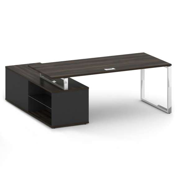 Шифт Стол руководителя с опорной греденцией, правый SK.SRG-200 (R)  2000*1800*750