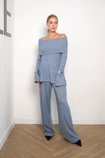 Lilit брюки из шерсти в голубом