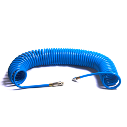 Шланг воздушный спиральный пневматический 12/17 мм, 15 метров, HS121715