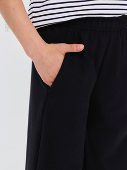 Брюки палаццо из футера