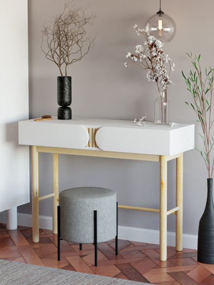 Туалетный столик Ола, с ящиками, на ножках из сосны