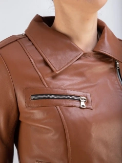 Косуха кожаная куртка женская Турция