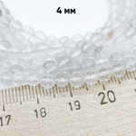 Горный хрусталь граненый, размер около 4,2-4,4 мм, цена за 44-45 шт (1/2 нити)