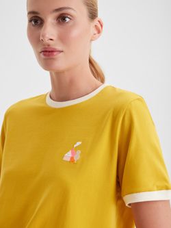 Женская футболка с вышивкой "Домик" - folly dot.