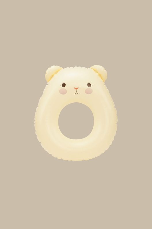 Детский надувной круг в виде медведя "Soleil", бежевый, junior / Konges Slojd