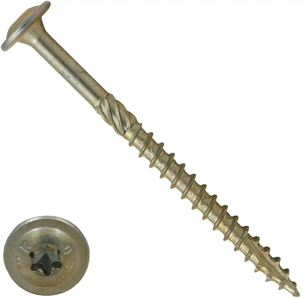 Саморез конструкционный по дереву с прессшайбой 6х180 1кг