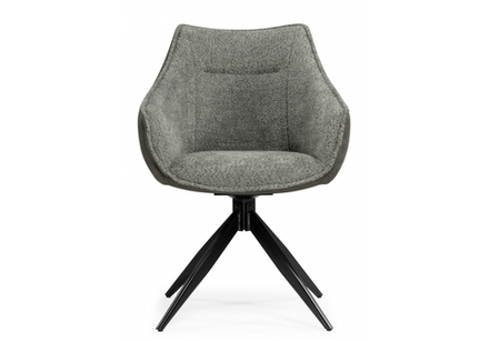 Стул на металлокаркасе Woodville Kansas gray, graphite gray, black, ножки черные