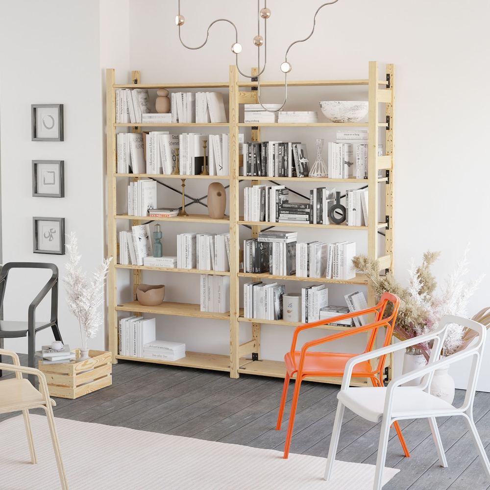 Усилительная стяжная лента металлическая для стеллажа Ивар, поперечная скоба