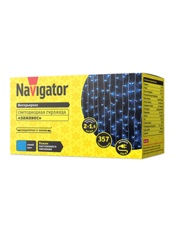 Гирлянда светодиодная 61 866 NGF-C01-357B-8-2х1.5m-230-TR-IP20 Navigator 61866