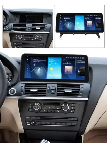 Магнитола для BMW X3 (F25), X4 (F26) 2014-2018 NBT - Carmedia MKD монитор 12.3" в стиле BMW на Android 11, CarPlay, 4G SIM-слот