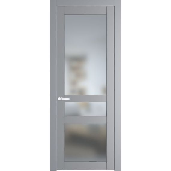 Межкомнатная дверь эмаль Profil Doors 1.5.2PD смоки остеклённая