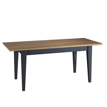 Стол обеденный «Форест» со вставкой 140-179х77 серый 7012/бейц-масло