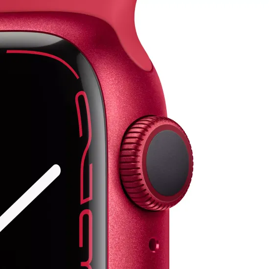 Apple Watch Series 7, 41 мм, корпус из алюминия красного цвета, спортивный ремешок (PRODUCT)RED