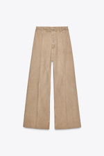 Джинсы wide leg с высокой посадкой — zw collection