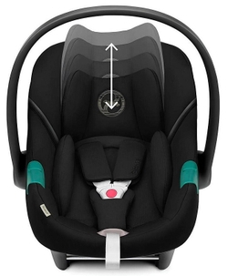 Коляска Cybex Balios S Lux TPE complete Aton S2 Moon Black 3 в 1 Stormy Blue с дождевиками