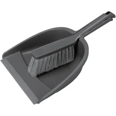 Комплект щетка - сметка с совком (темно-серый)
