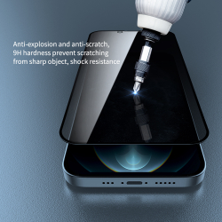 Стекло "Антишпион" от Nillkin для смартфона iPhone 13, 13 Pro, 14 и 16e, серия Guardian Privacy Tempered Glass Screen Proetector