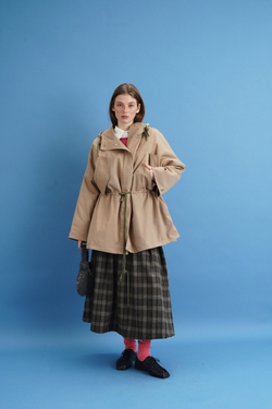 Парка утепленная, бежевая