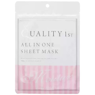 Quality First Тканевая увлажняющая маска для лица Кволити Фест Мойст - All In One Sheet Mask Moist, 7 шт