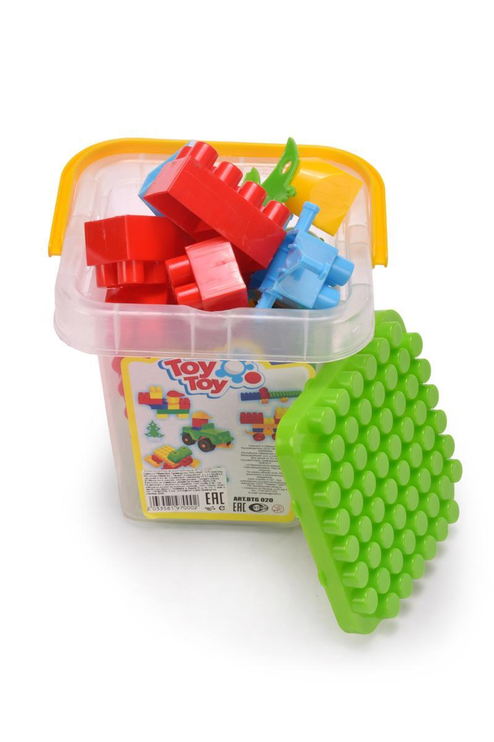 Конструктор в пластмассовом контейнере BTG-020 (14х14х15см)