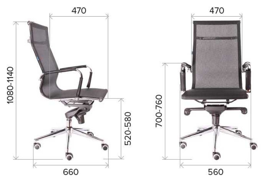 Кресло Everprof Opera M Сетка Черный