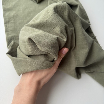 Хлопок "под Лён" Светлая оливка