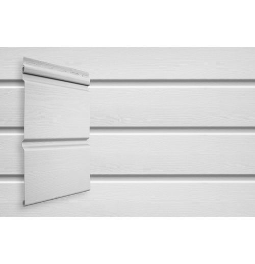 Сайдинг Grand Line Double-Брус STANDART Белый